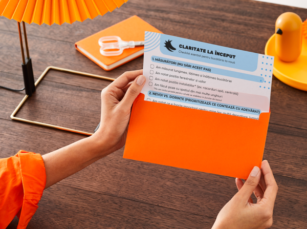 Checklistul esențial pentru bucătăria ta: claritate înainte să începi